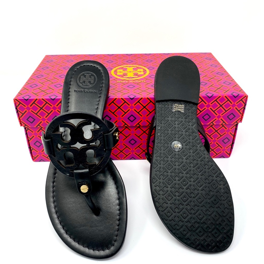 Tory Burch Leather Miller Sandal - Picture 3 of 5